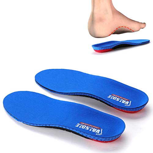 Valsole Sport palmilhas confortáveis - fornece absorção de impactos e amortecimento superior - para dor no calcanhar, esporões de calcanhar, pés planos, Fascite plantar
