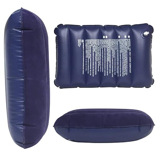 Image of TruVeli Neck Pillow for Travel Velvet Air Inflatable Neck Cushion for Car, Camping Adjustable Foam Support Portable Lightweight Comfort Rest for Car (1)