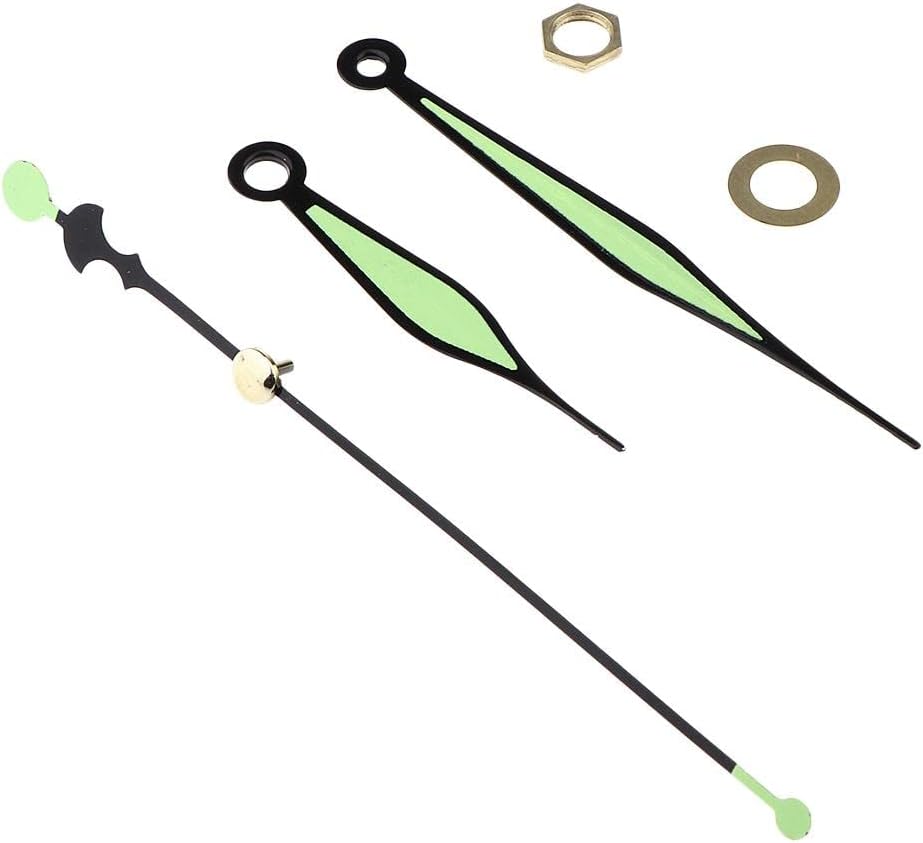 THE STYLE SUTRA 1 Set Luminous Clock Hands Glow in The Dark Pointers for Quartz Clock Repairing DIY Crafts, Including Washer and Screw