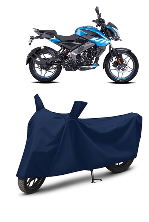 Image of Waterproof Bike Cover for Bajaj Pulsar NS125 | All Weather Protection from Rain, Dust, UV Rays & Scratches with Mirror Pockets & Buckle Belt | Pulsar NS125 Bike Cover