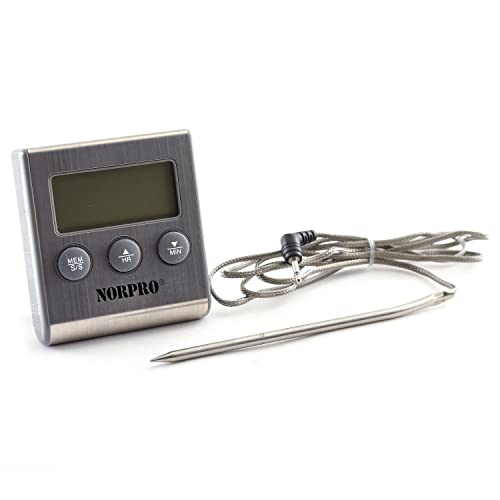 Norpro Termómetro y temporizador de sonda digital