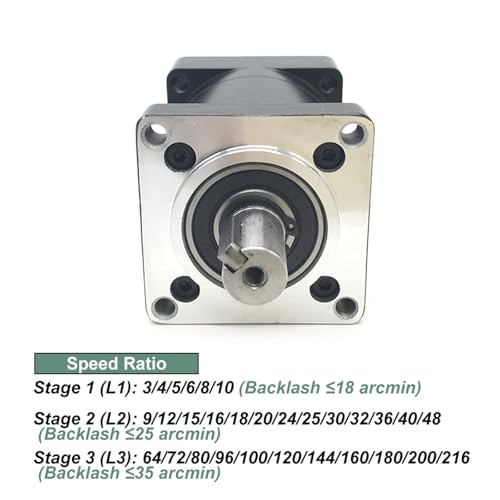 Réducteur de servomoteur 80 mm de type planétaire avec arbre de transmission 10:1 - 3