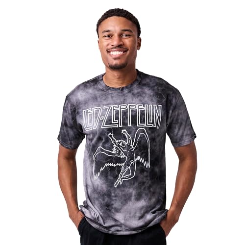 Led Zeppelin Adult Black Cloud Wash Short Sleeve Tee - Product Details