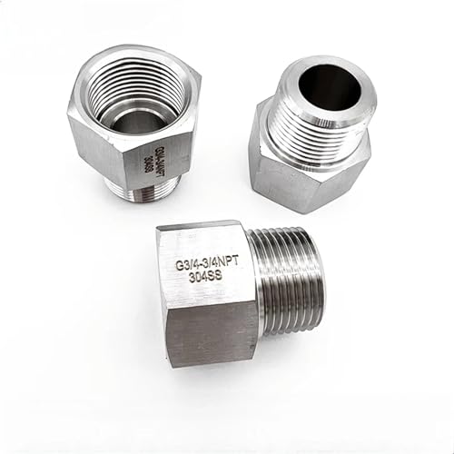 Buje reductor hexagonal NPT de acero inoxidable mecanizado de precisión 4