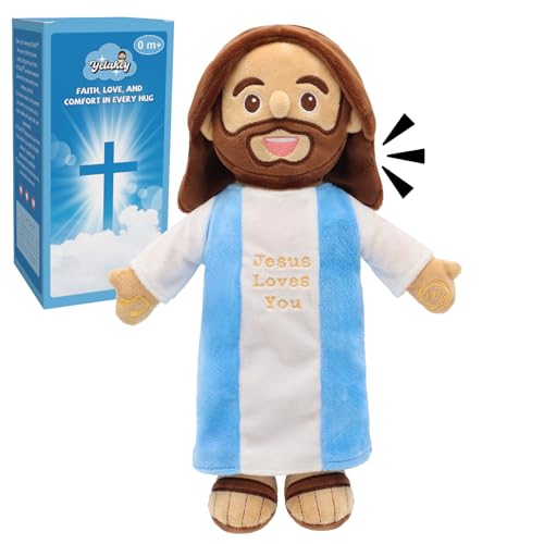 Yelakey Talking Jesus Plush Doll - Speaks 36 Bible Verses