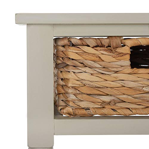 Safavieh Home Collection Christa Vintage Grey 3-Drawer Storage Console Table #TOP7