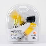 Nokya H11B Headlight Bulbs — Hyper Yellow 2500K 55W (Stage 1) NOK7648