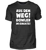 Bowling: Bowler im Einsatz! - Herren Shirt -S-Black