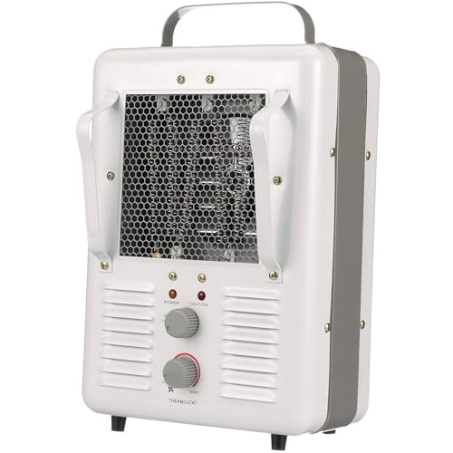 TPI Corporation 188TASA Fan Forced Portable Heater – Milk House Style Fan, 1500/1300W, 120V, Durable Winter Care Accessory. Genuine Heating Equipment white/off-white