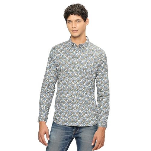 Image of Pepe Jeans Men's Casual Shirt | Trendy Printed Shirt for Men| Regular Fit | Full Sleeve | Available in Plus Size, Cotton