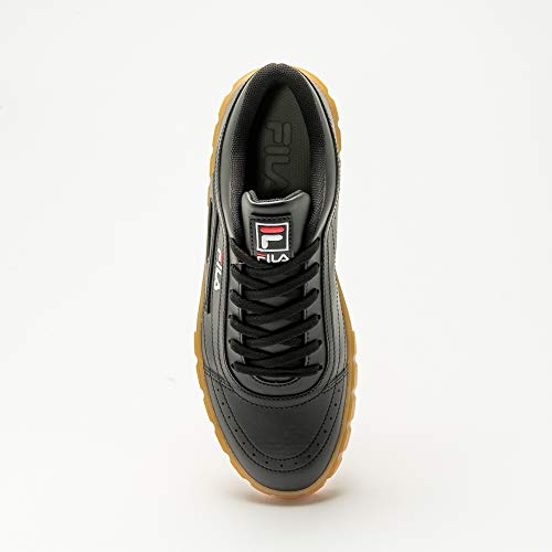 Tênis Fila Classic Court, Masculino Preto/Branco/Vermelho 39