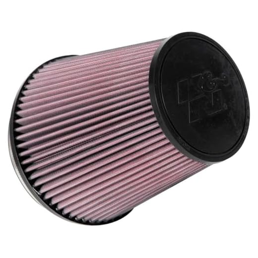 K&N High-Flow Original Lifetime Universal Clamp-On Air Filter: High Performance, Premium, Washable: Flange Diameter: 6 In, Filter Height: 7.5 In, Flange Length: 1 In, Shape: Round Tapered, RU-1041