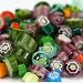 3bags/lot Frit Millefiori Glass & Millefiori Glass Bead Making in Microwave Kiln