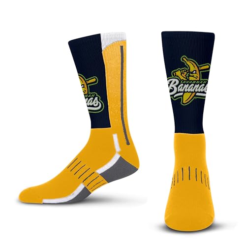 For Bare Feet Savannah Bananas Team Color Crew Sock Medium