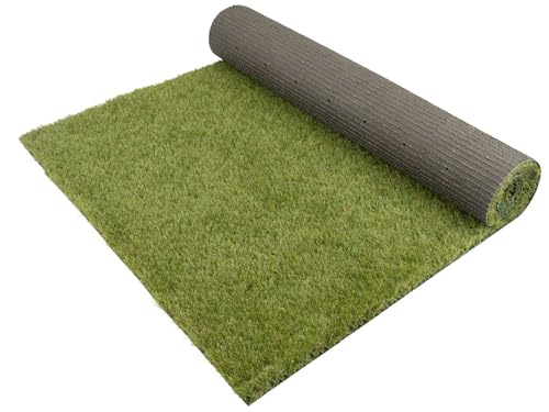 Primaflor Kunstrasen Colorado 30mm - 2,00m x 1,00m, Weicher & UV- beständiger künstlicher Rasen für Garten, Terrasse & Balkon | Wetterfester Balkonrasen mit Drainage