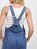 CIDER Overalls for Women Denim Pocket Buckle Up Wi... #4