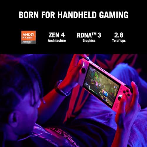 Image of ASUS ROG Ally AMD Ryzen Z1 HexaCore Zen4 - (16 GB /512 GB SSD /Windows 11 Home) RC71L-NH019W Handheld Gaming PC (7 Inch, White, 608.0 g)