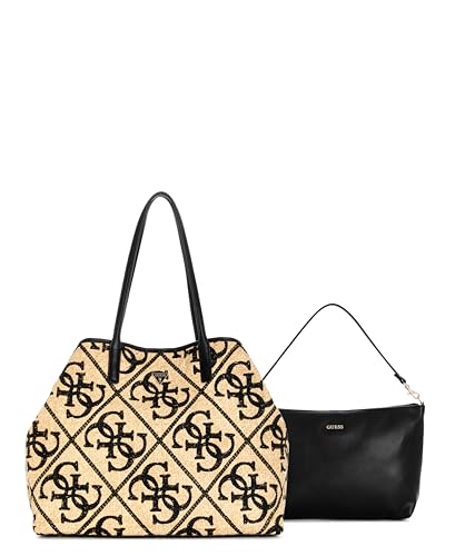 Sac fourre-tout 2 en 1 GUESS Kirsten Noir naturel pour femme