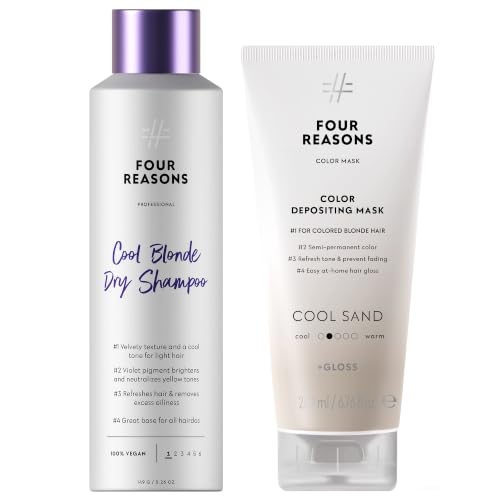 FOUR REASONS Cool Blonde Dry Shampoo and Color Mask Cool Sand Bundle