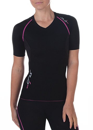 Sub Sports Womens Compression Short Sleeve Top Running Gym Yoga Recovery -L