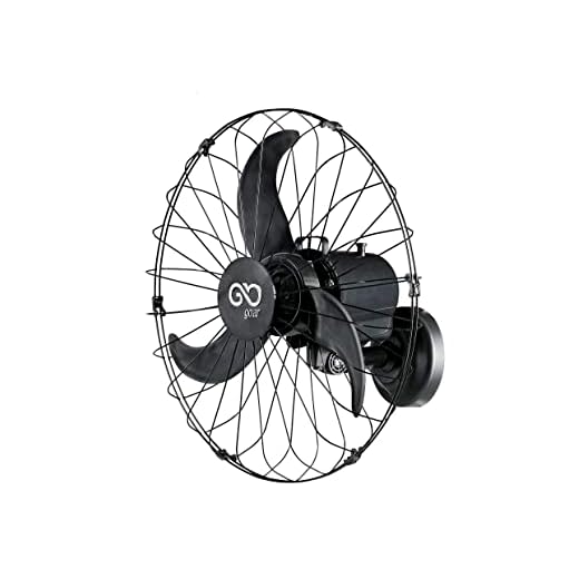 Ventilador Oscilante de Parede 60 cm Preto Bivolt