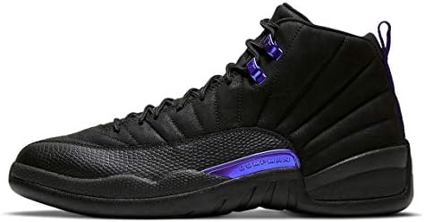 jordan retro 12 black and blue mens