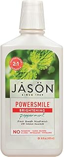 JASONS NATURAL Power Smile Peppermint-Perilla Mouth Wash, 473 ml (Pack of 1)