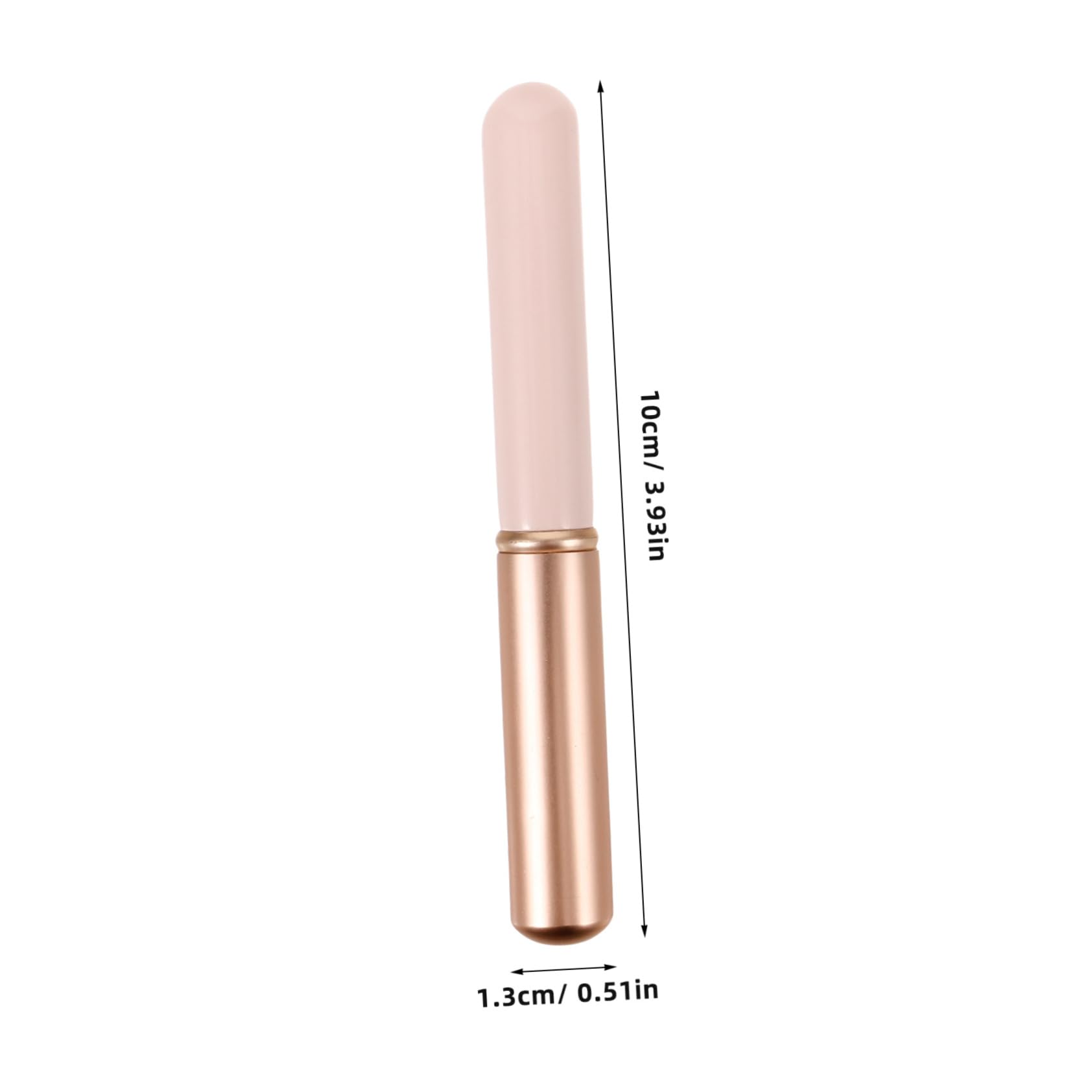 VICASKY Portable Lip Brush with Cap Ergonomic Lip Gloss Applicator for Smudged Effect Compact Makeup Tool for Cosmetic Bag