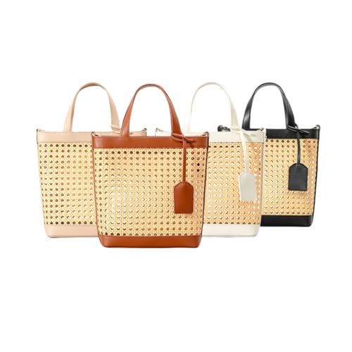 Bolso de Playa de Paja Tejida para Mujer miniatura 7