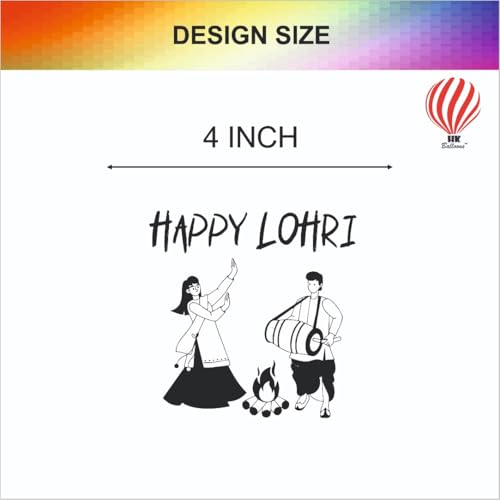 Image of HK balloons 30Pcs Lohri Decorations Printed Balloons For Lohri Festival Multicolor Balloons to Celebrate Hindu Punjabi Occasion Function For Offices Home Lohri Decorations Items. Rubber