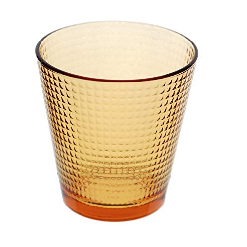 Jogo de Copos Baixos em Vidro, Generation, A8,7cm, 6 Peças, 250ml, Cor Âmbar, Pasabahçe