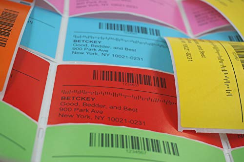 BETCKEY - 3" x 3" Multipurpose & Large Square Labels Compatible with Zebra & Rollo Label Printer,Premium Adhesive & Perforated[Light Blue, 6 Rolls, 3000 Labels] by BETCKEY - Image 5