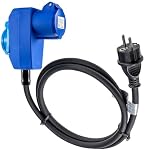 ChiliTec – ChiliTec CEE Kabel Adapter Stecker auf Winkelkupplung 90° 1,