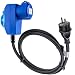 Produktbild ChiliTec CEE Adapter mit Steckdose 90° CEE-Kupplung auf Schutzkontakt-Stecker 230V 16A 1,5m Kabel H07RNF 3G2,5 IP44 Anschlusskabel für Camping Boot Wohnmobil Wohnwagen mit Klappdeckel