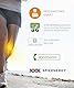SPIKENERGY Waden Kompression Elektromagnetische Therapie - Wadenbandage Muskelfaserriss, Steuerlich absetzbares Medizinprodukt, Made in Italy