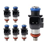 HiSport 0280158313 Fuel Injectors Compatible with Jeep Cherokee 3.2L V6 2014 2015 2016 2017 4 Holes Replace 4627794AA 6PCS