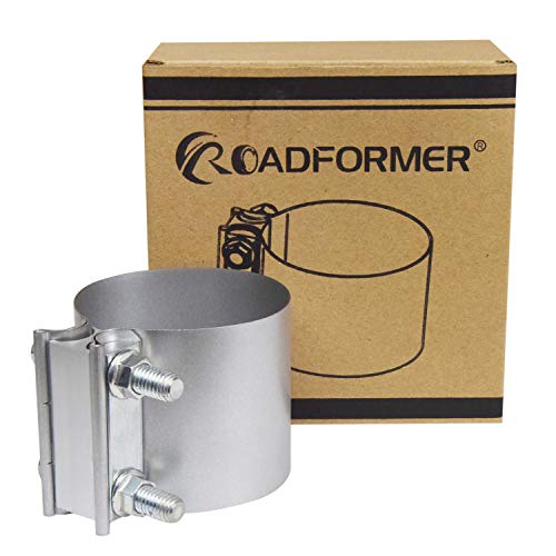 Roadformer 2.5" Butt Joint Exhaust Band Clamp - Aluminized Steel For 2.5" Od Exhaust Pipe, Muffler, Elbow And Exhaust Tubing Connection #TOP2