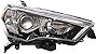 LOYALHEARTDY Headlight Assembly for 2014 2015 2016 2017 2018 2019 2020Toyota 4Runner Headlight Right Side OE Headlamp Replacement Chrome Housing Clear Lens - Passenger Side Headlight Only