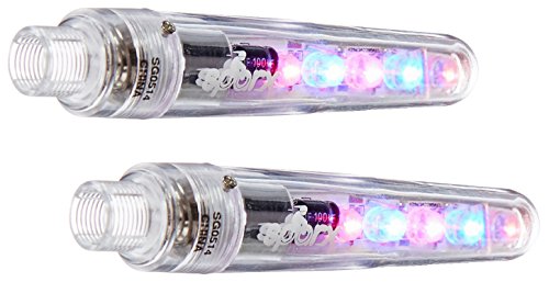 Buzztronics Sparx Pattern Stix Tire Light, Red/Blue