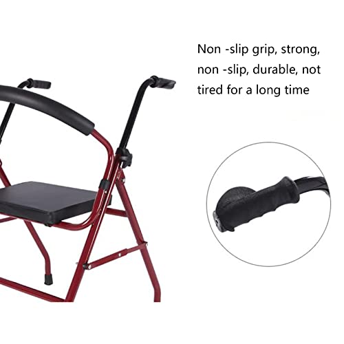 LHX Foldable Elderly Walker Lightweight and Foldable