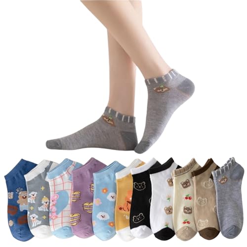 Image of NICSY New Desigen Girls Women's Comfort Ankle Length Socks No Show Low Cut Socks Multicolor (Free Size Pair Pack)