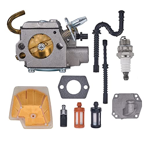 Mikatesi MS270 MS280 Carburetor Carb for Stihl MS270 MS280 MS270C MS280C Chainsaw - with Air Filter Spark Plug Fuel Line Kit