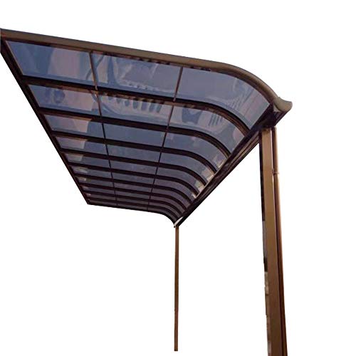 Litesort Aluminum Patio Awnings Deck Roof Backyard Cover Front Door Awnings and Also Can Be Gazebo Awning 10Ã—15 Feet Made by Aluminum Frame and Polycarbonate Roofing