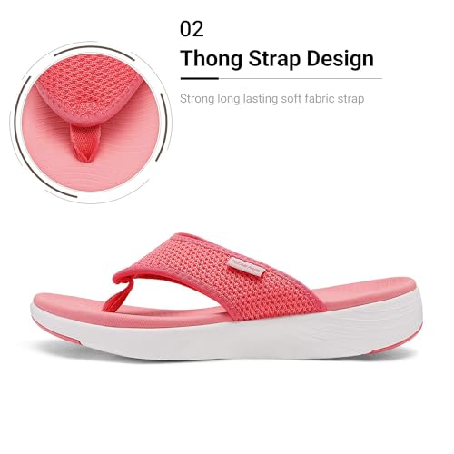 Image of DREAM PAIRS Womens Arch Support Cushion Flip Flops