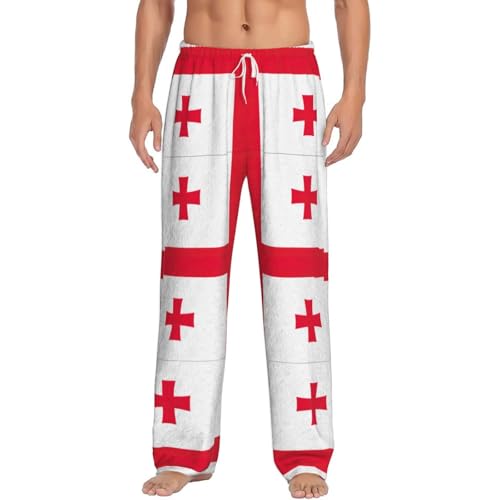 Pantalon de pyjama en flanelle Géorgie pour homme avec poches et cordon