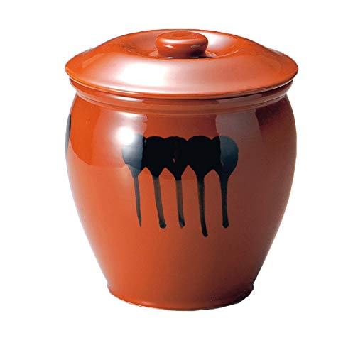 ヤマキイカイ(Yamakiikai) 漬物器 茶 9L 蓋付半胴瓶5号