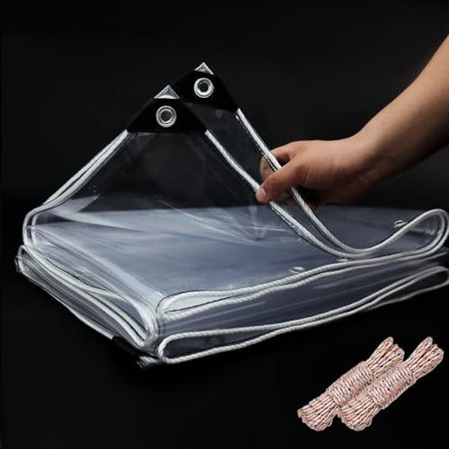 EASTARP 3'x6' 20 Mil Heavy Duty Clear Vinyl PVC Tarp,UV