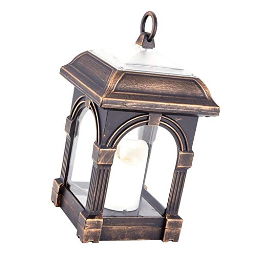 gazechimp Lâmpada de Suspensão de Vela Lanterna de Luz Solar para Decoração de Iluminação de Pátio d