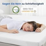 Matratzen Topper 140x200cm, 7.5cm Höhe Matratzentopper, Öko-TEX® Zertifiziert, aus Zwei Härtegrade H2&H3 Gel Memory Foam, Abnehmbaren und Waschbaren Bezug, Geeignet für Boxspringbett, Schlafsofas