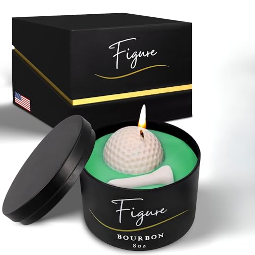 All-Natural Golf Candle – Apple Bourbon Scent | Hand-Poured in